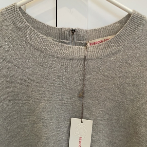 Rebecca Taylor grey sweater with gold specs - Picture 2 of 7